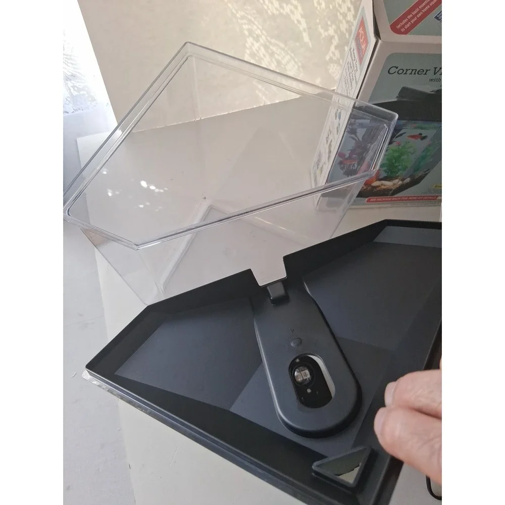 Aqua Culture 1 Gallon Corner View Aquarium w/Lighting & Filter New Open Box